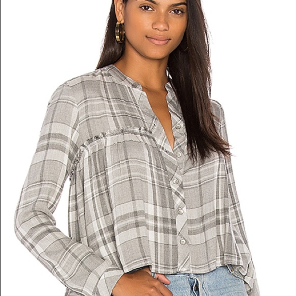 Bella Dahl Ruffle Button Down Top